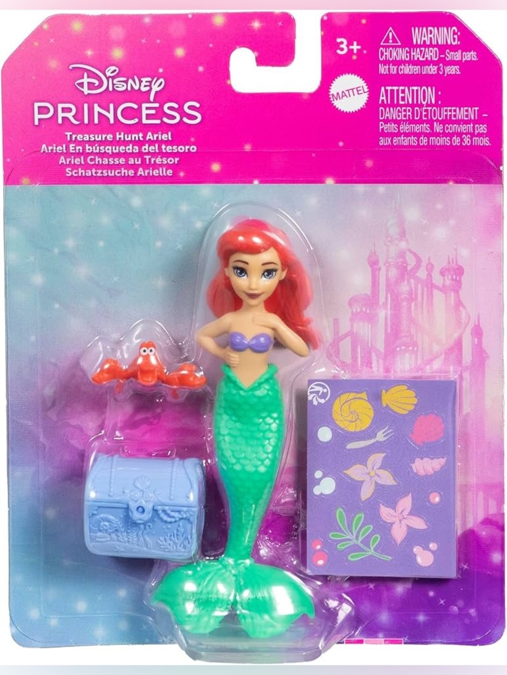 Disney Little Mermaid Ariel Figure with Sebastian - Picture 2 of 4